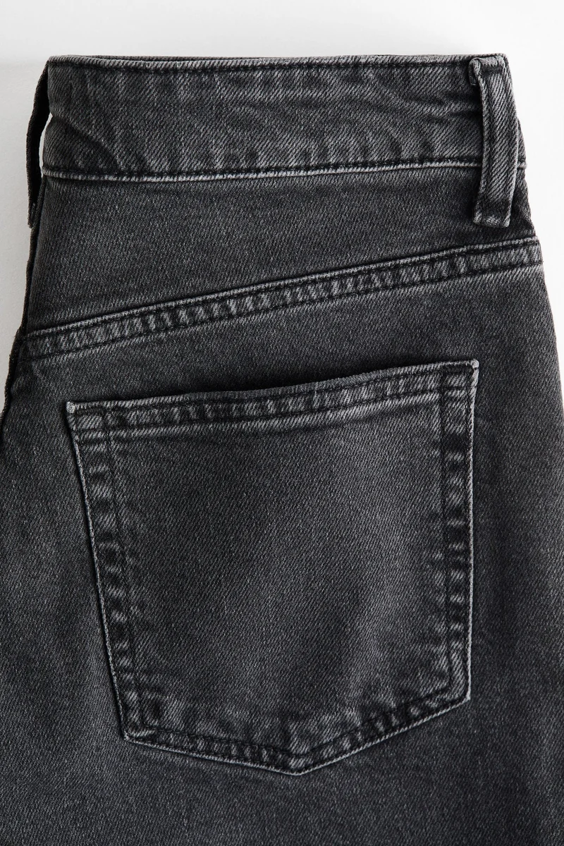 اتش اند ام جينز موم بطول الكاحل وخصر مرتفع بقصّة سلِم